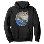 Earth Cat Silly Cat Meme Hoodie
