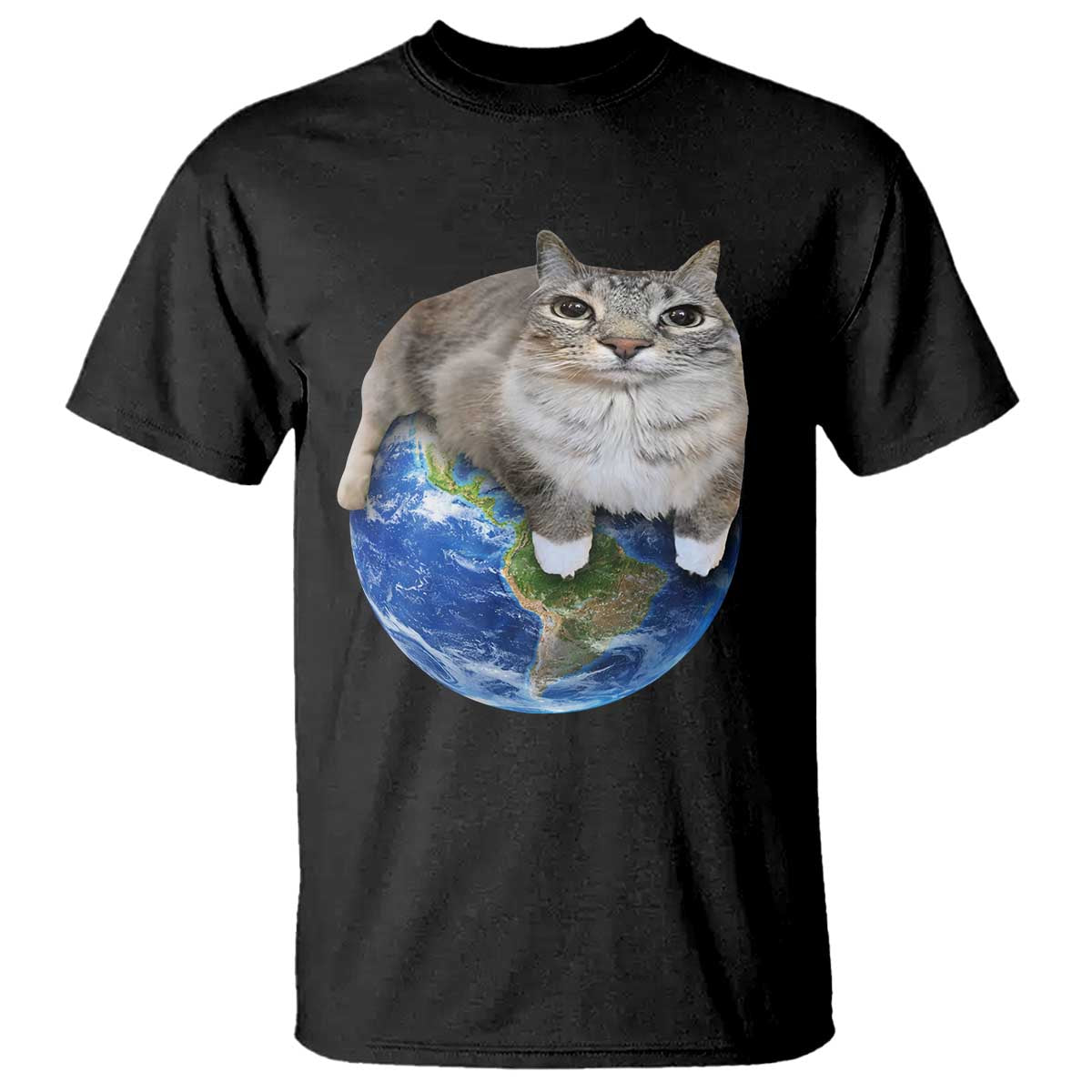 Earth Cat Silly Cat Meme T Shirt