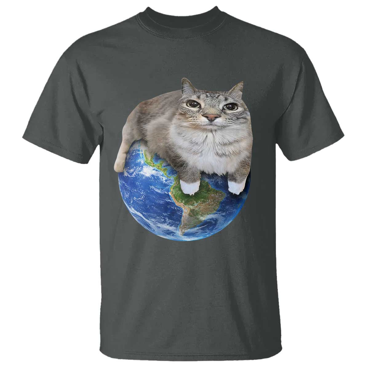 Earth Cat Silly Cat Meme T Shirt