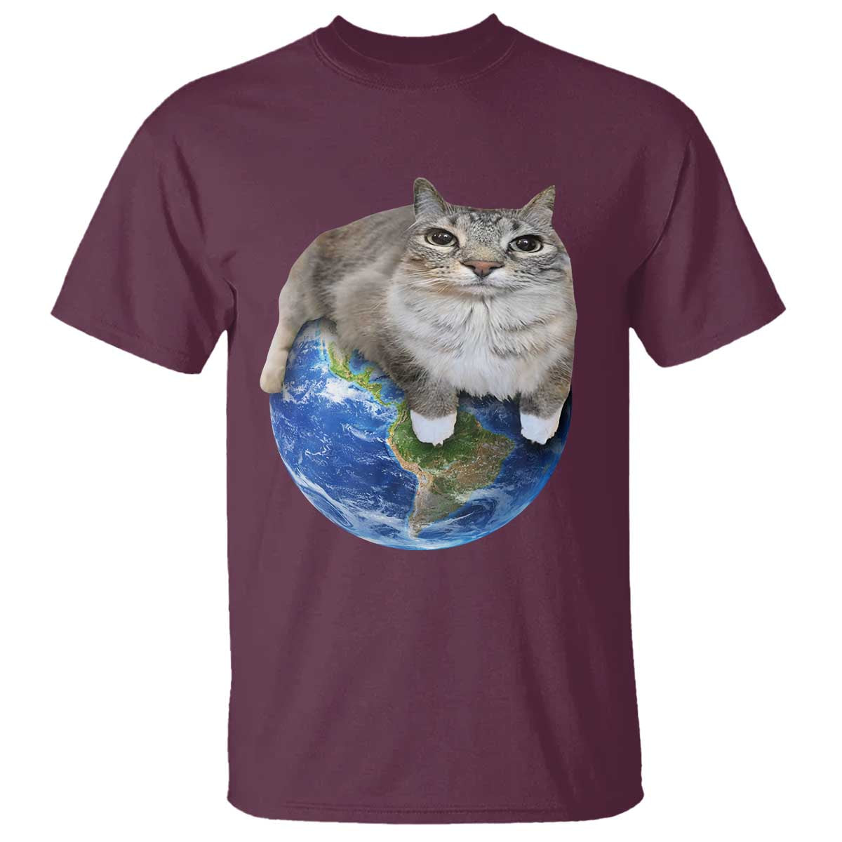 Earth Cat Silly Cat Meme T Shirt