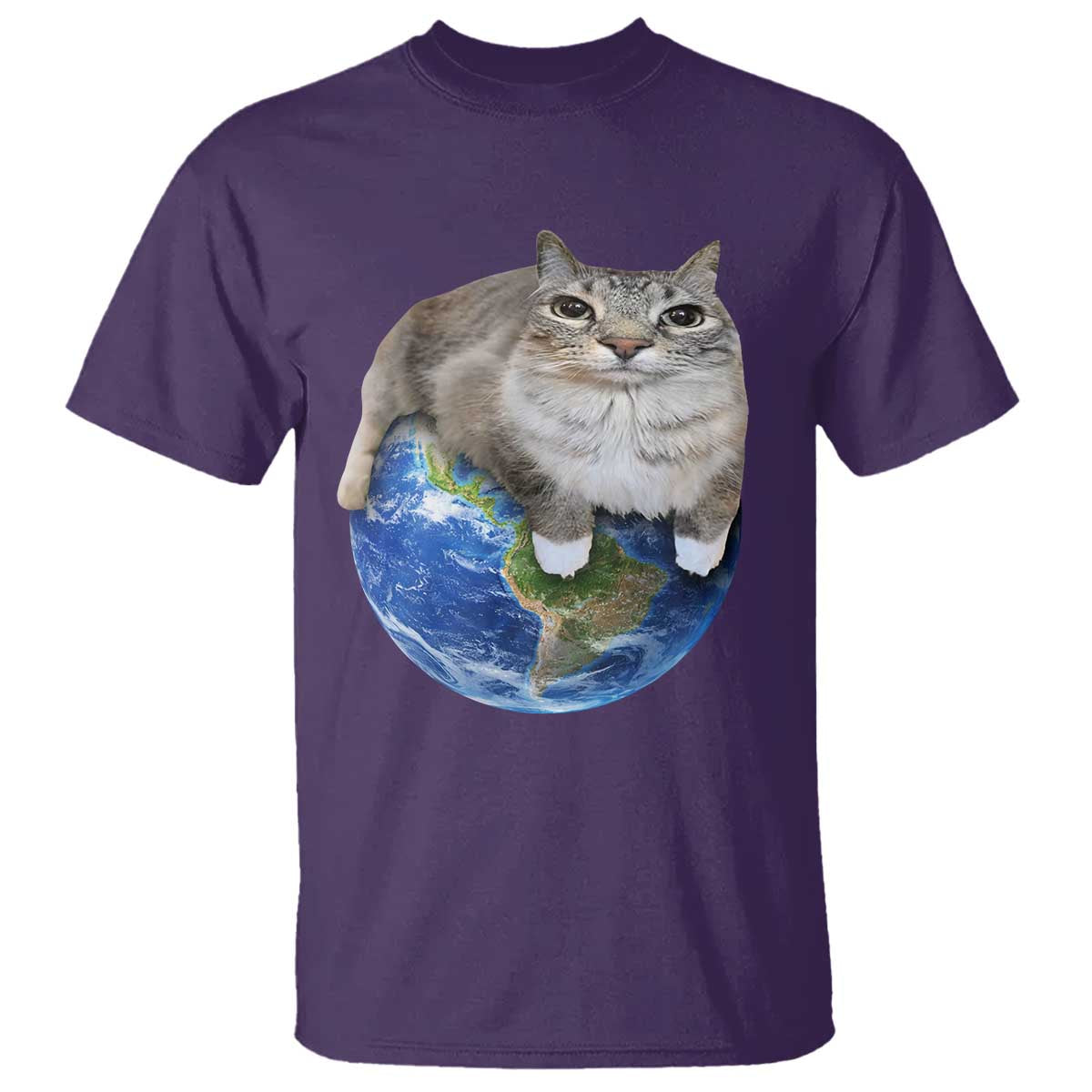 Earth Cat Silly Cat Meme T Shirt
