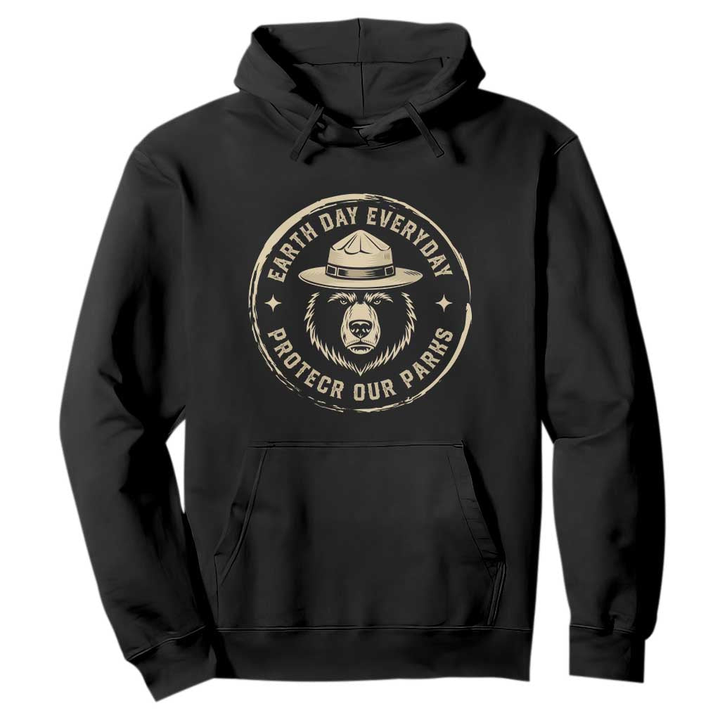 Earth Day Protect Our Parks Hoodie Vintage Retro Bear