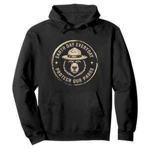 Earth Day Protect Our Parks Hoodie Vintage Retro Bear