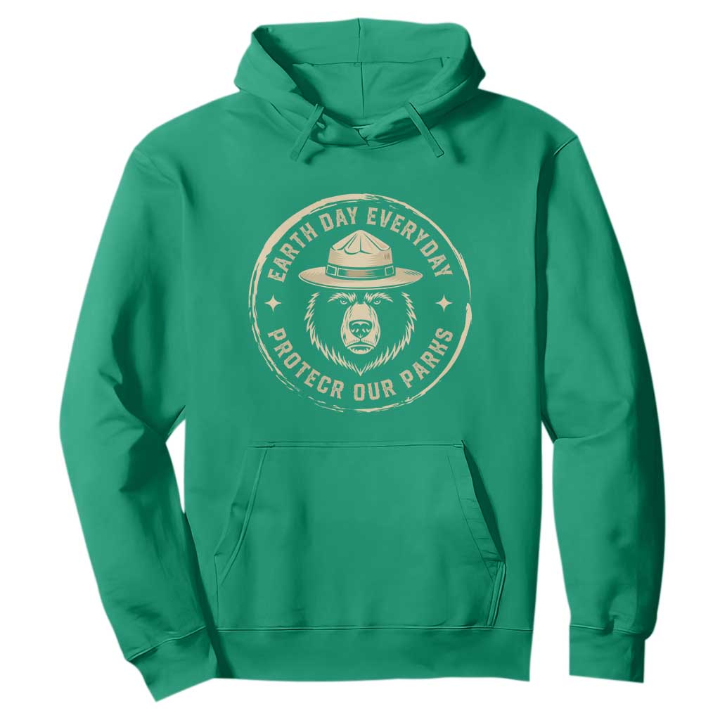 Earth Day Protect Our Parks Hoodie Vintage Retro Bear