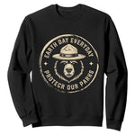 Earth Day Protect Our Parks Sweatshirt Vintage Retro Bear