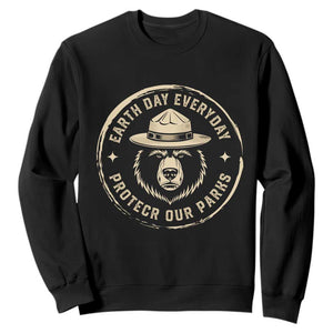 Earth Day Protect Our Parks Sweatshirt Vintage Retro Bear