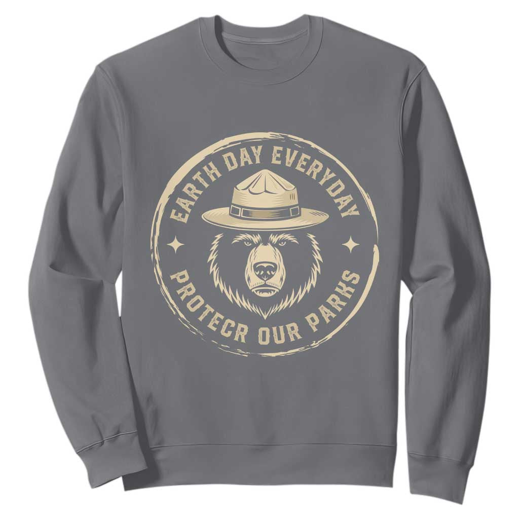 Earth Day Protect Our Parks Sweatshirt Vintage Retro Bear