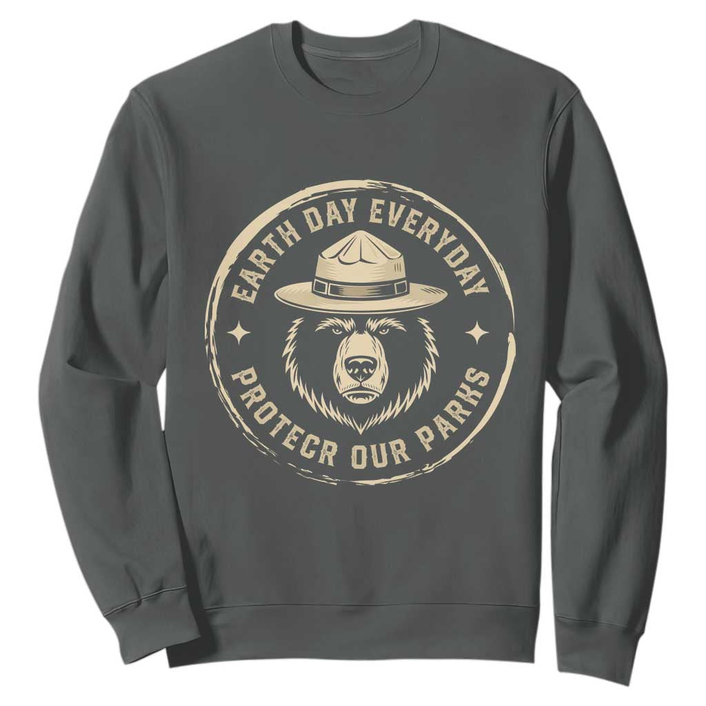 Earth Day Protect Our Parks Sweatshirt Vintage Retro Bear