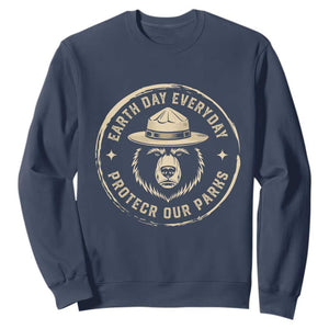 Earth Day Protect Our Parks Sweatshirt Vintage Retro Bear