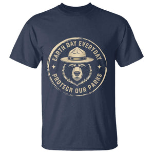 Earth Day Protect Our Parks T Shirt Vintage Retro Bear