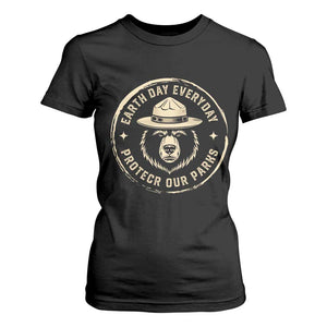 Earth Day Protect Our Parks T Shirt For Women Vintage Retro Bear