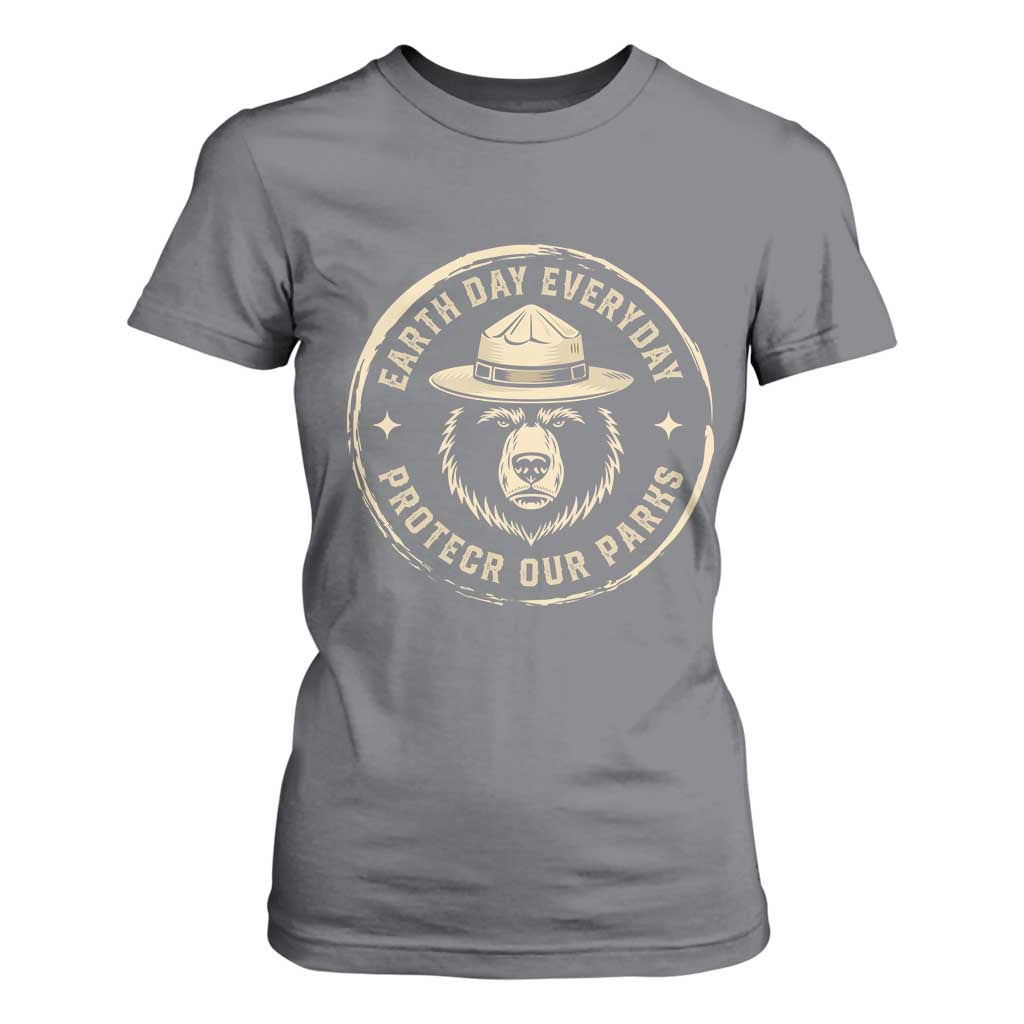 Earth Day Protect Our Parks T Shirt For Women Vintage Retro Bear