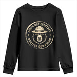 Earth Day Protect Our Parks Youth Sweatshirt Vintage Retro Bear
