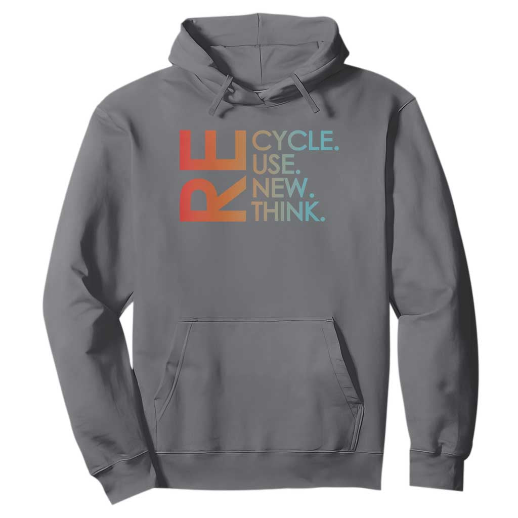 Environmental Activism Hoodie Recycle Reuse Renew Rethink Earth Day
