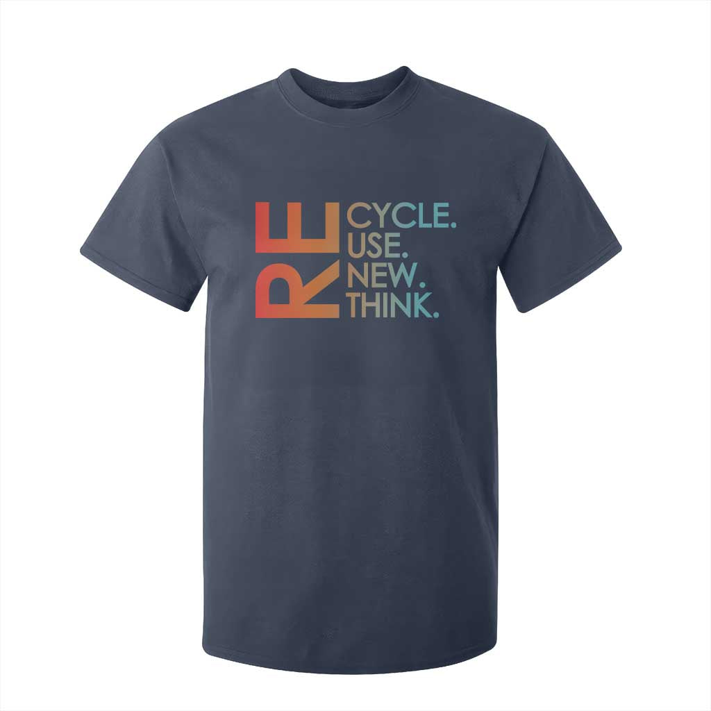 Environmental Activism T Shirt For Kid Recycle Reuse Renew Rethink Earth Day