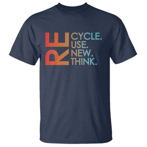 Environmental Activism T Shirt Recycle Reuse Renew Rethink Earth Day