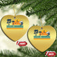 Vintage Nassau Christmas Ornament Bahamas Vacation Beach Summer Retro Sunset - African Pride