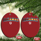 Bahamas Flag Christmas Ornament Caribbean Hibiscus Flower Beach Summer Vacation - African Pride