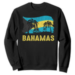 Bahamas Flag Sweatshirt Tropical Island Palm Trees Bahamian Gifts - African Pride