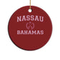 Nassau Souvenir Christmas Ornament Bahamas Rowing Summer Vacation Girls Trip - African Pride