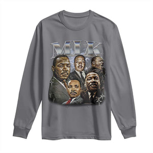 Martin Luther King Long Sleeve Shirt Black History Month Pride MLK Bootleg Rap Tee