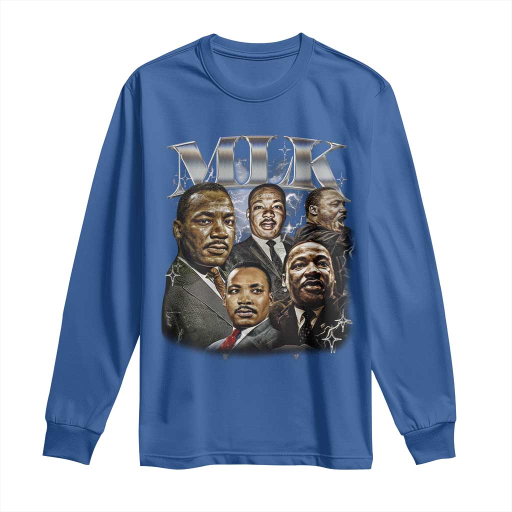 Martin Luther King Long Sleeve Shirt Black History Month Pride MLK Bootleg Rap Tee