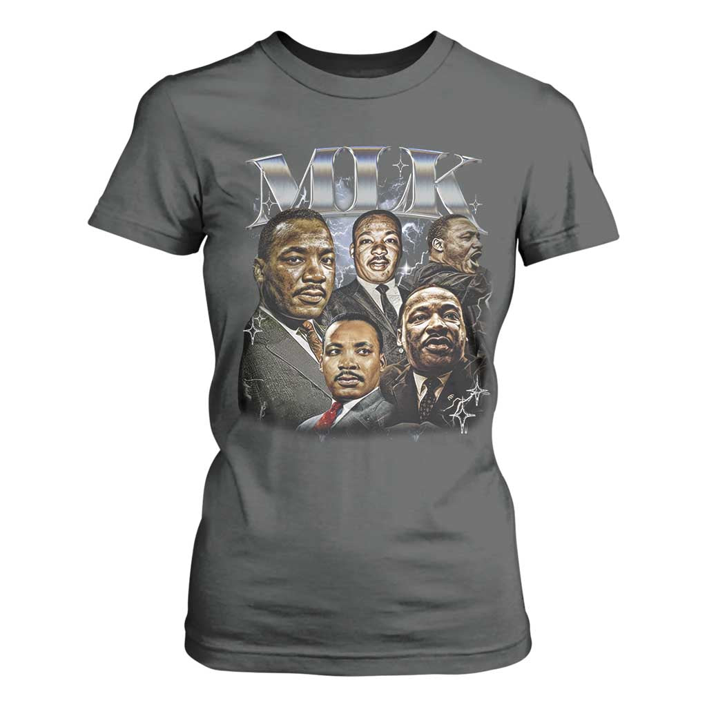 Martin Luther King T Shirt For Women Black History Month Pride MLK Bootleg Rap Tee