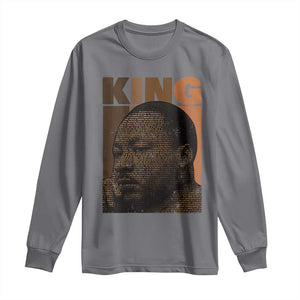 Martin Luther King Long Sleeve Shirt Melanin African American Black History Month MLK