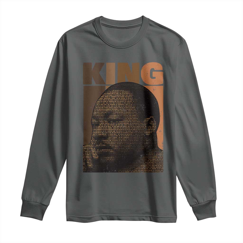 Martin Luther King Long Sleeve Shirt Melanin African American Black History Month MLK