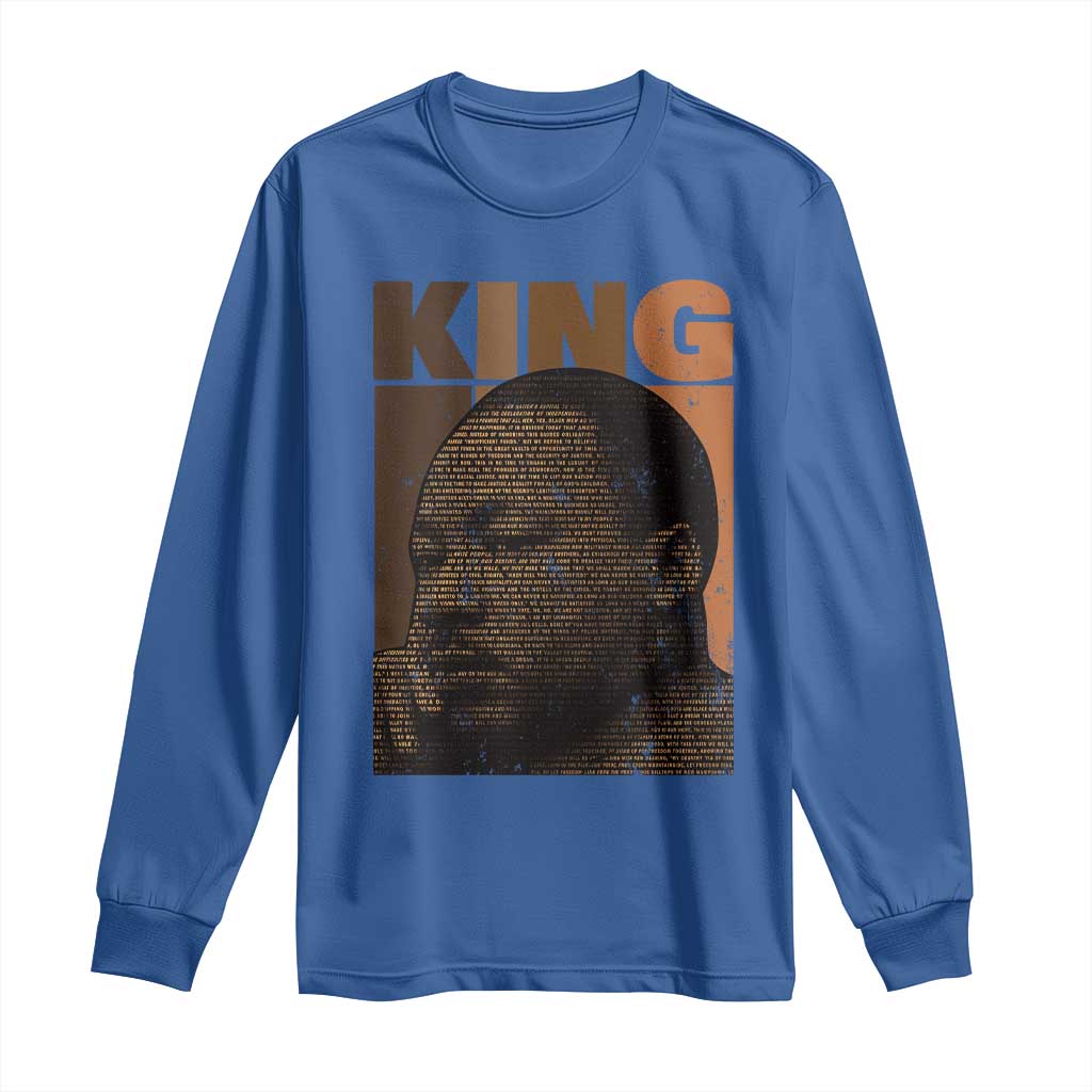 Martin Luther King Long Sleeve Shirt Melanin African American Black History Month MLK