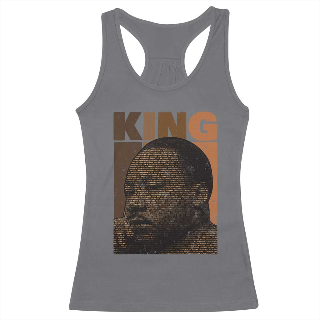 Martin Luther King Racerback Tank Top Melanin African American Black History Month MLK