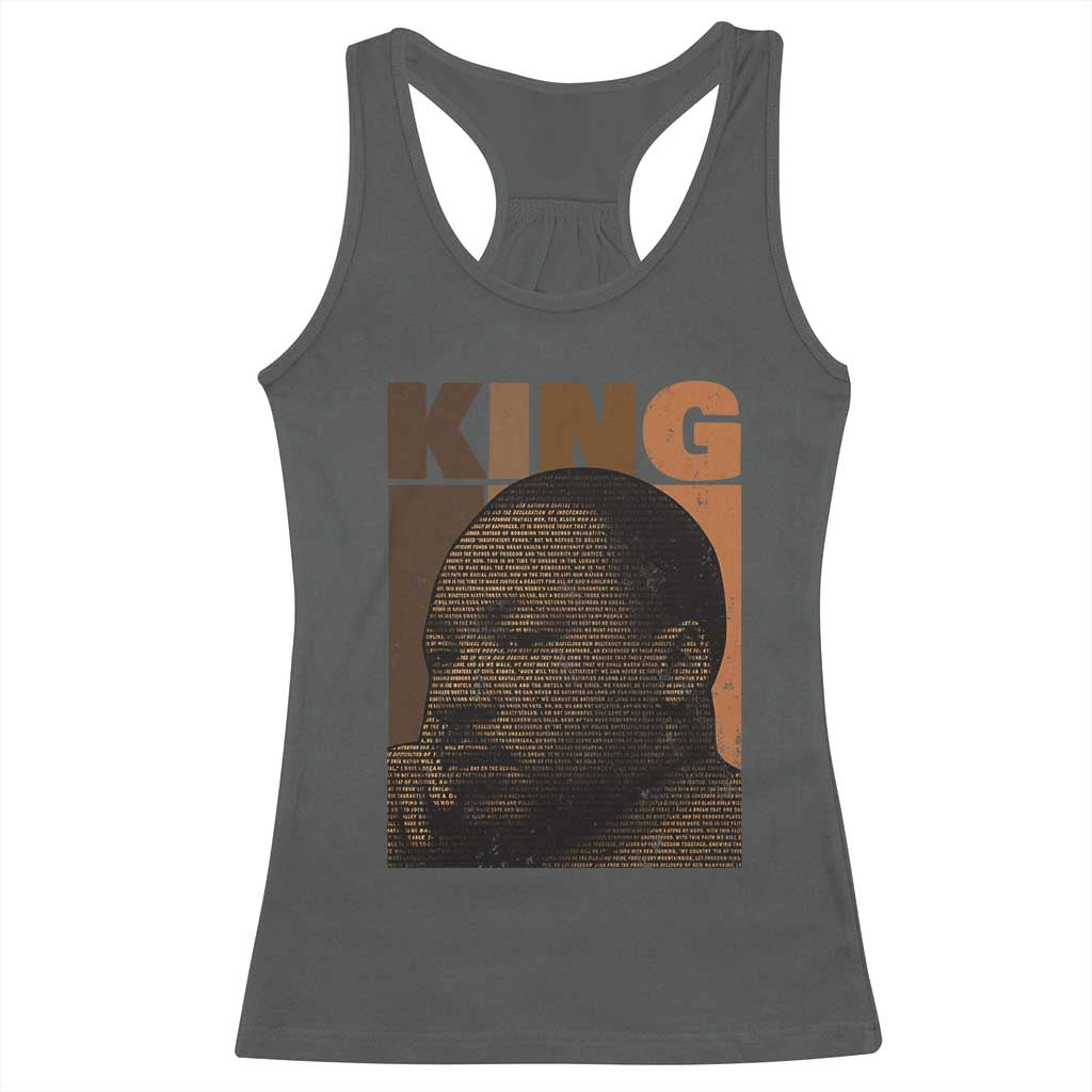 Martin Luther King Racerback Tank Top Melanin African American Black History Month MLK