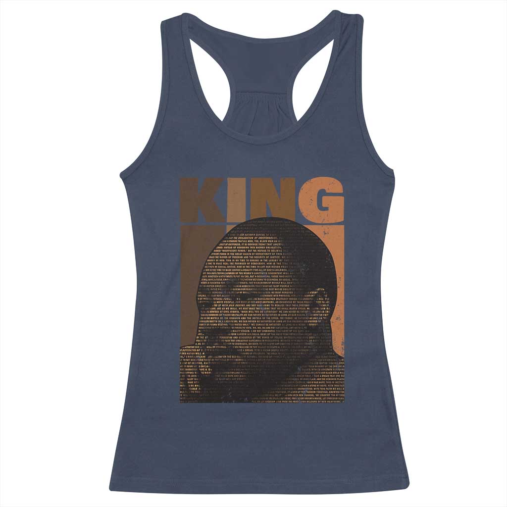 Martin Luther King Racerback Tank Top Melanin African American Black History Month MLK