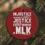 Martin Luther King Jr Christmas Ornament Inspirational Quote MLK Day Black History Month - African Pride