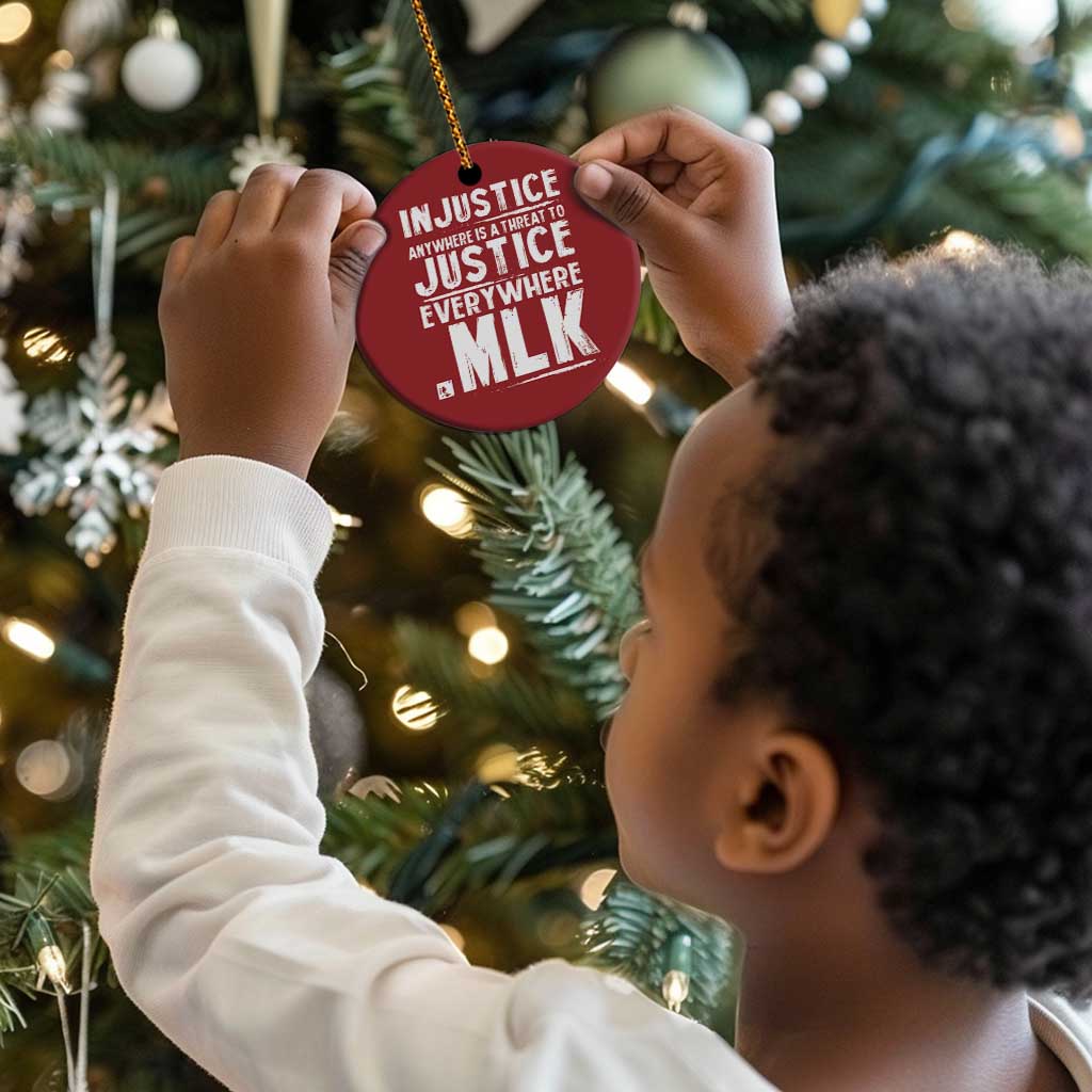 Martin Luther King Jr Christmas Ornament Inspirational Quote MLK Day Black History Month - African Pride