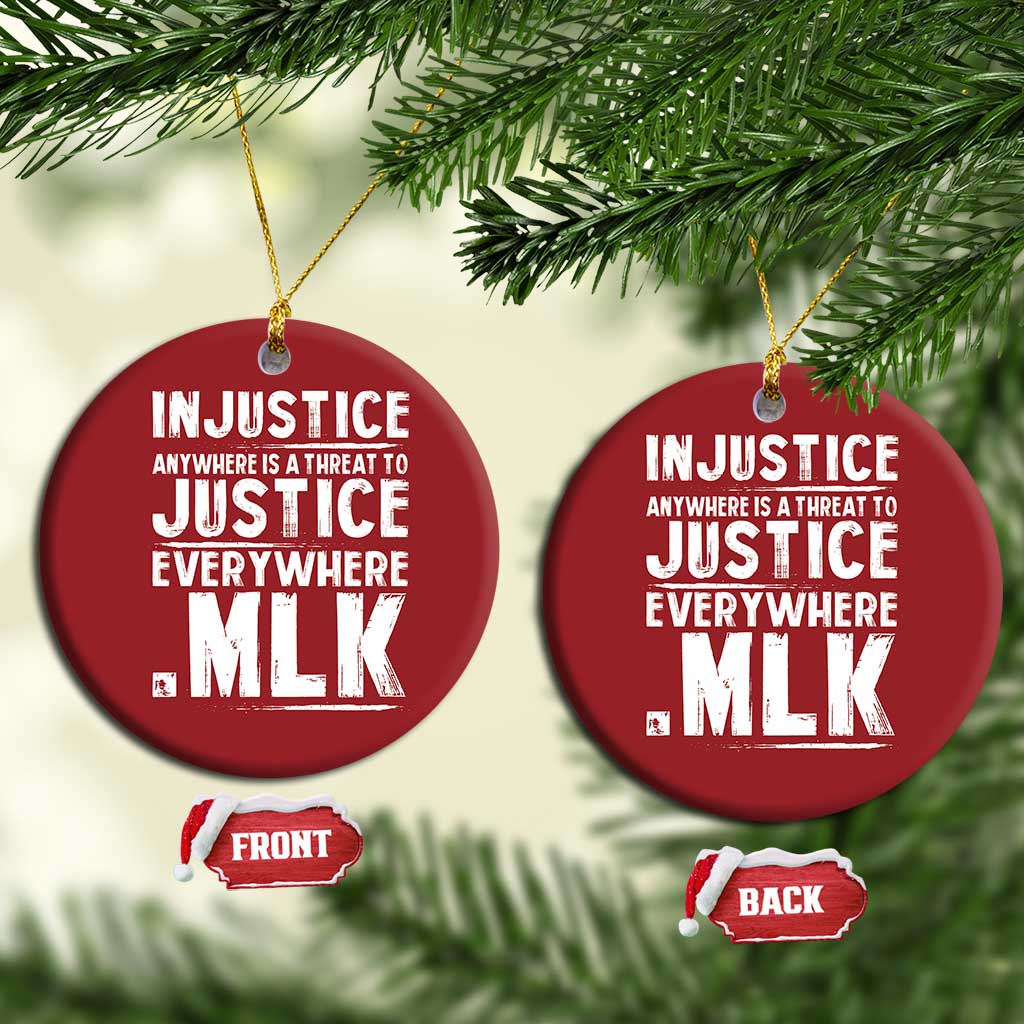 Martin Luther King Jr Christmas Ornament Inspirational Quote MLK Day Black History Month - African Pride