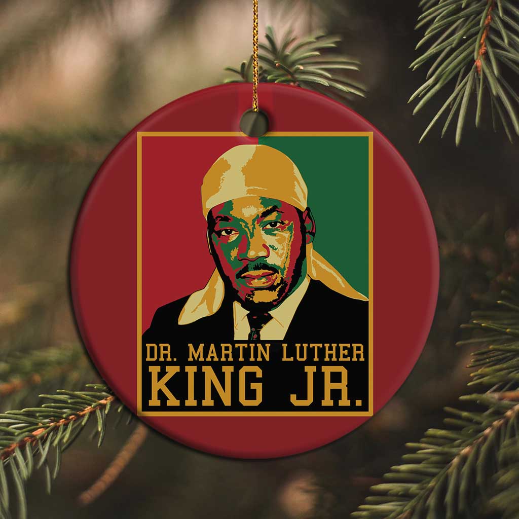 Martin Luther King Christmas Ornament Retro MLK Day - African Pride