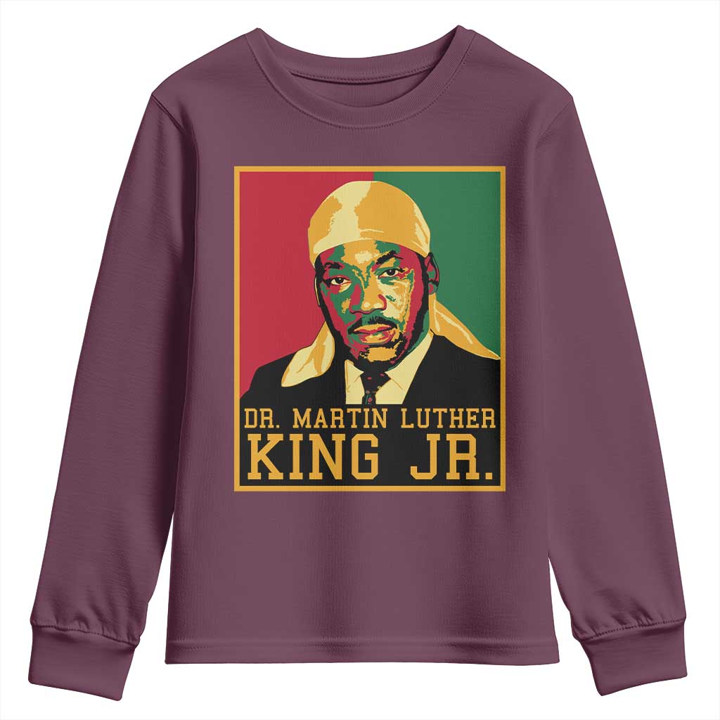 Martin Luther King Youth Sweatshirt Retro MLK Day - African Pride
