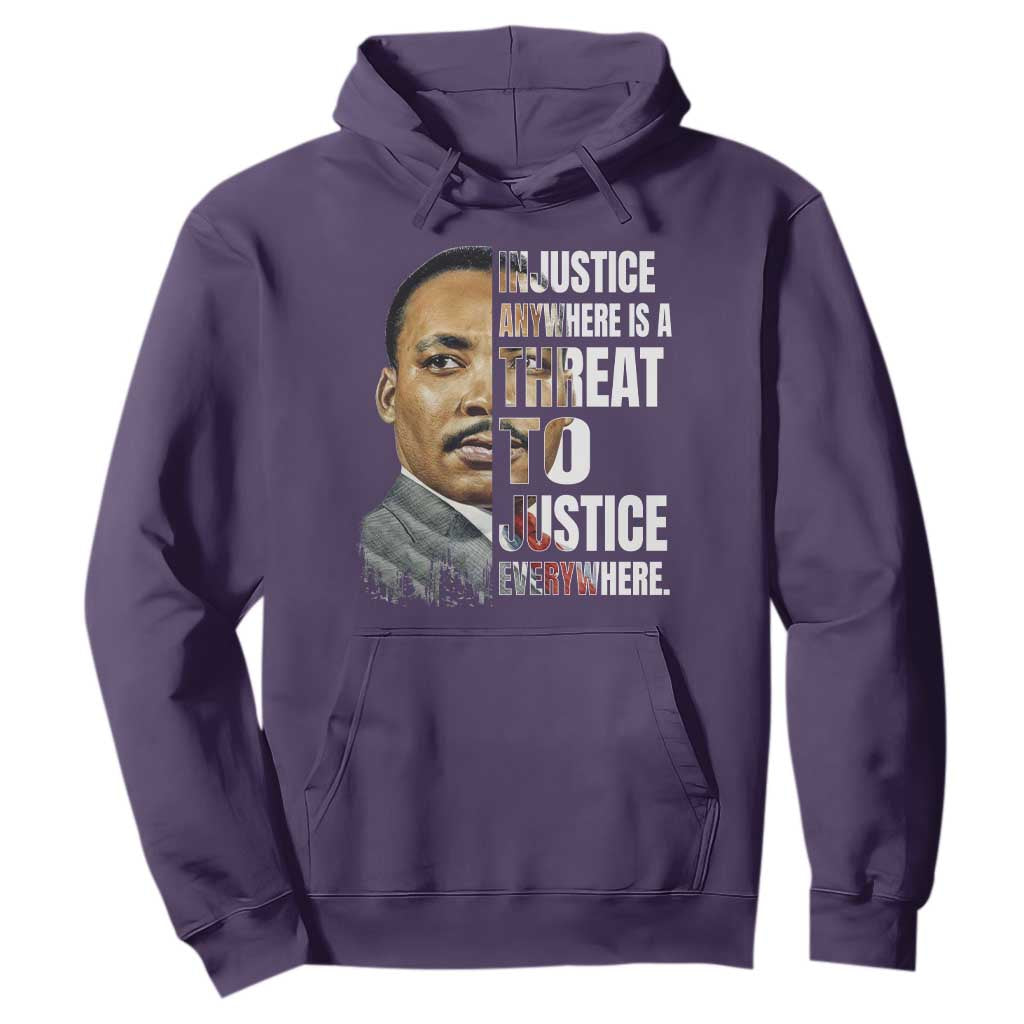 Martin Luther King Jr. Hoodie Civil Rights Injustice Anywhere Is a Threat To Justice Everywhere - African Pride
