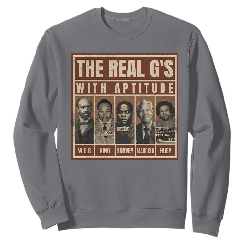 Black History Month Sweatshirt The Real G's Black Leaders - African Pride