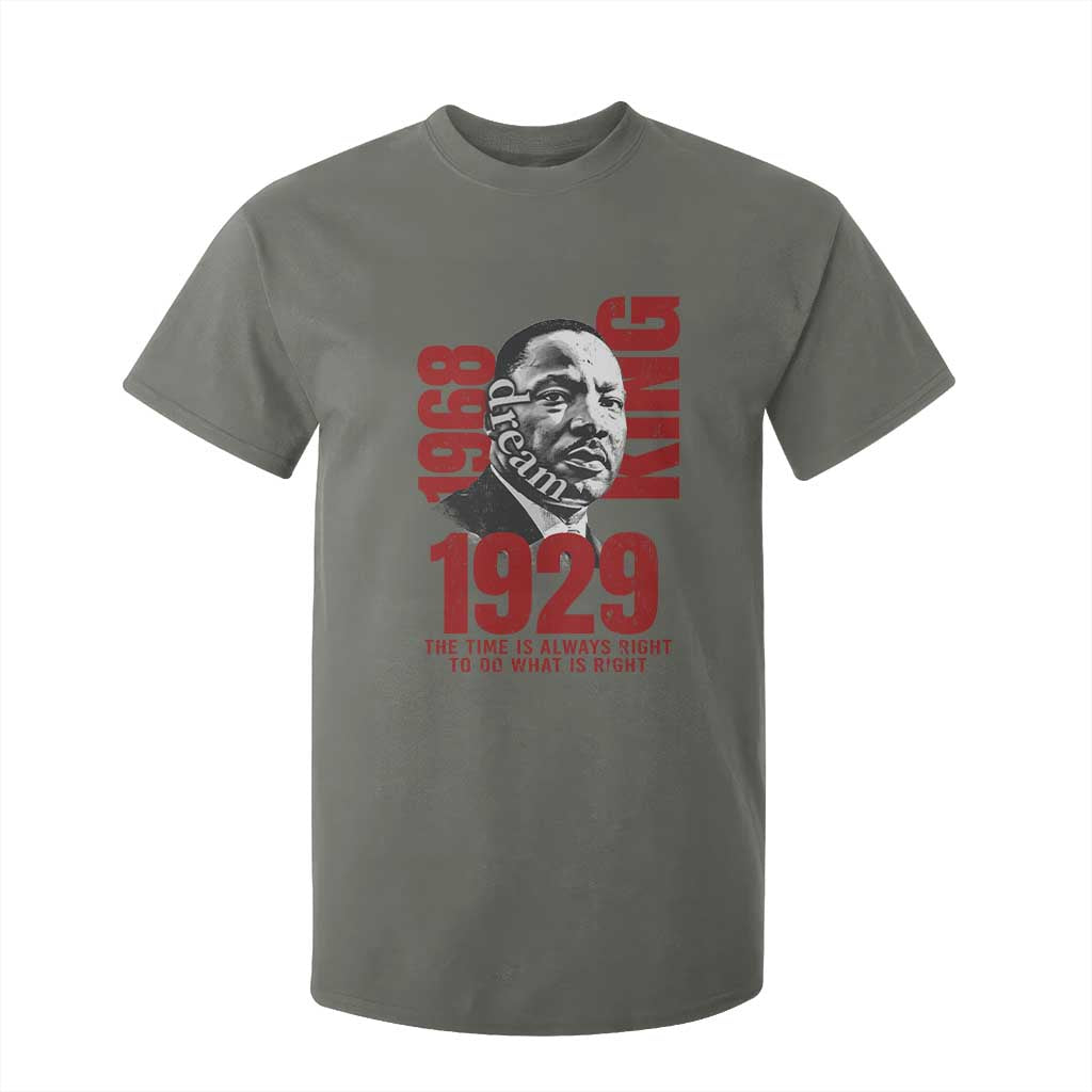 Martin Luther King T Shirt For Kid The Time Is Always Right To Do What Is Right