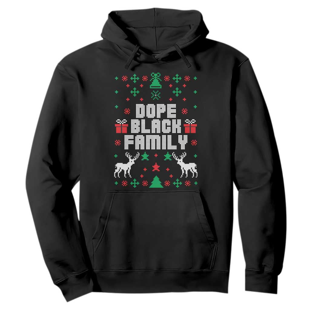 African American Family Christmas Hoodie Dope Black Family Matching Ugly Christmas - African Pride