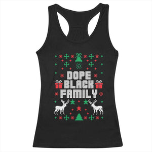 African American Family Christmas Racerback Tank Top Dope Black Family Matching Ugly Christmas - African Pride