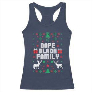 African American Family Christmas Racerback Tank Top Dope Black Family Matching Ugly Christmas - African Pride