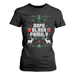 African American Family Christmas T Shirt For Women Dope Black Family Matching Ugly Christmas - African Pride