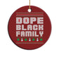African American Family Christmas Christmas Ornament Dope Black Family Matching Ugly Xmas - African Pride