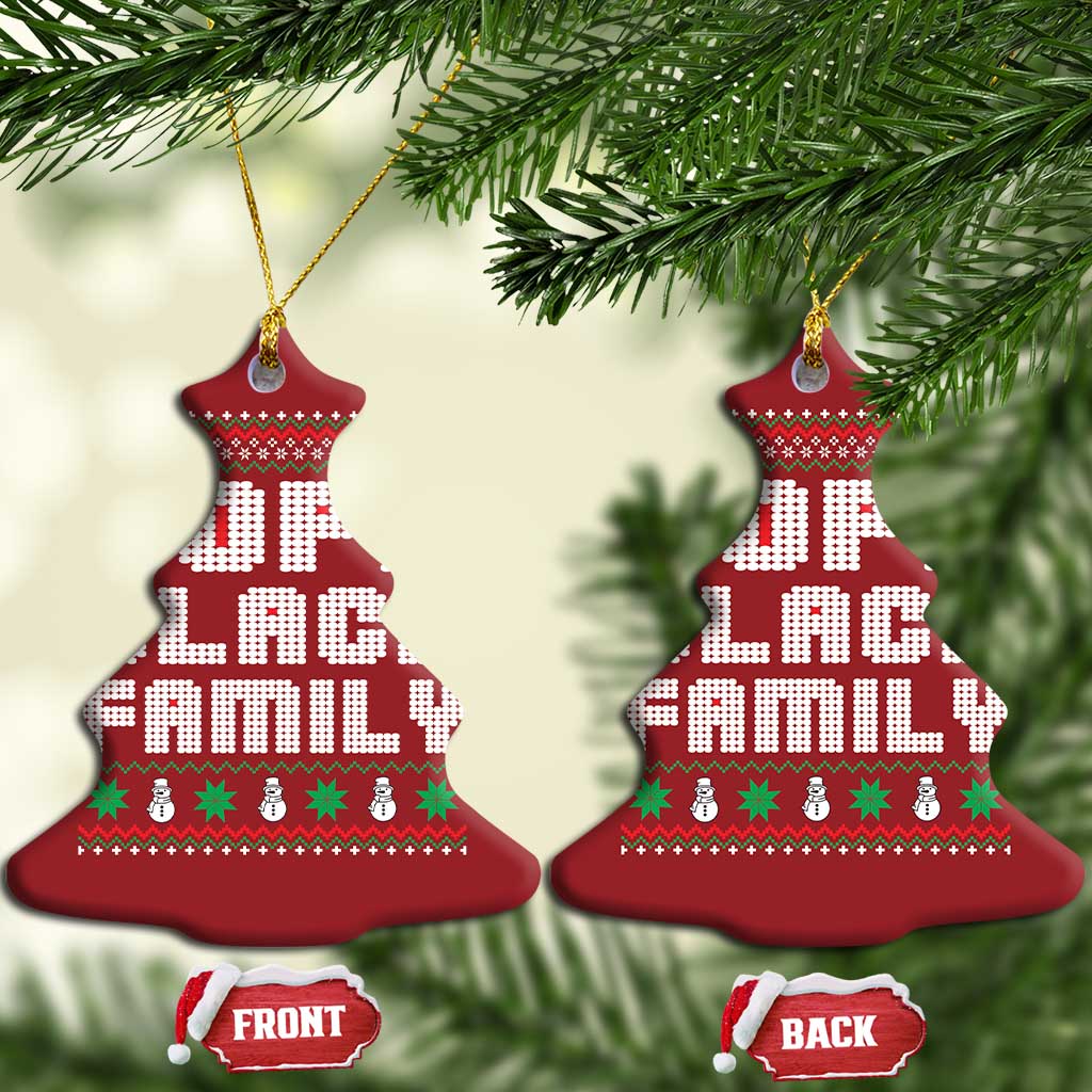 African American Family Christmas Christmas Ornament Dope Black Family Matching Ugly Xmas - African Pride
