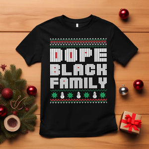 African American Family Christmas T Shirt Dope Black Family Matching Ugly Xmas - African Pride