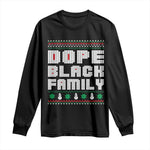 African American Family Christmas Long Sleeve Shirt Dope Black Family Matching Ugly Xmas - African Pride