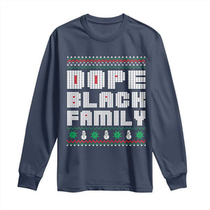 African American Family Christmas Long Sleeve Shirt Dope Black Family Matching Ugly Xmas - African Pride